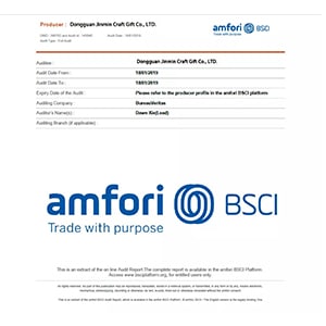 BSCI Certificate