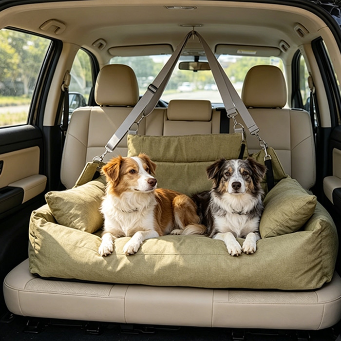 Dog beds for car seat beds