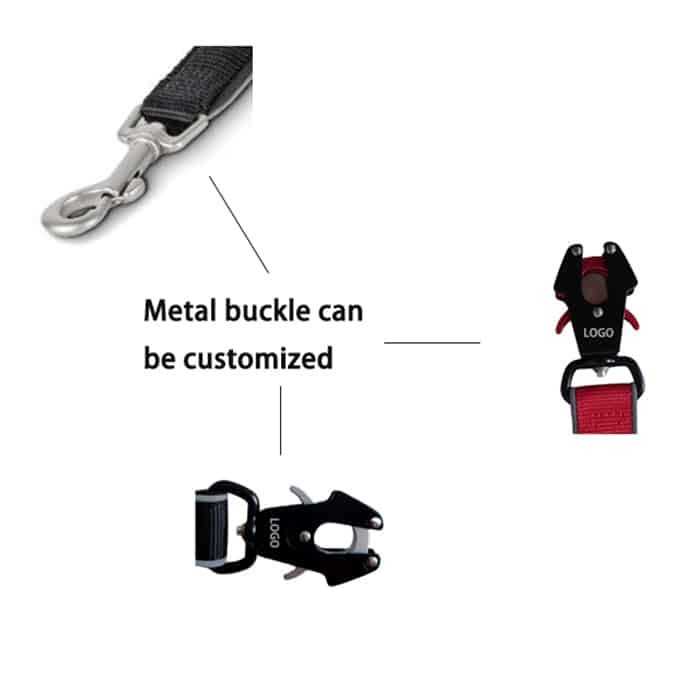 Custom metal dog buckle and frog buckle hardware comparison