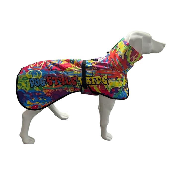 Dog style pride dog coats worn right side view