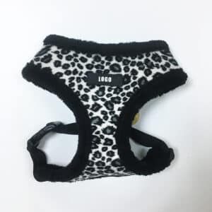 Wholesale plush fleece dog harness full front view for small medium large dogs